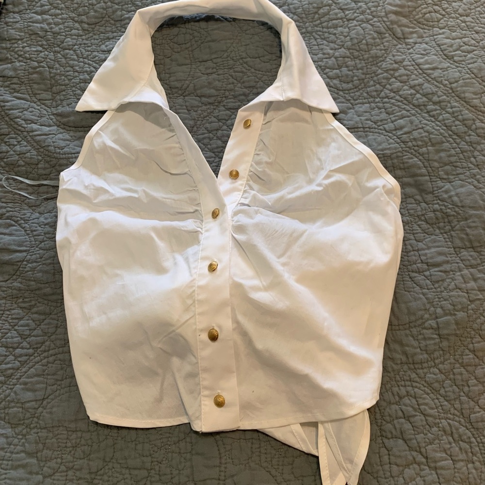 Fashion Nova white crop top